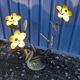 Vintage Brass Flower Floor Lamp - Hollywood Regency Style 1960s/1970s