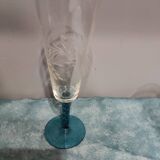 Four vintage stemmed glasses