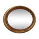Miroir ovale bois doré - 84x100cm