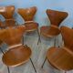 8 Arne Jacobsen Series 7 chairs