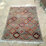 Old Berber carpet from the 1960 Morocco average atlas 213x160cm