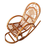 Children's rattan rocking chair
