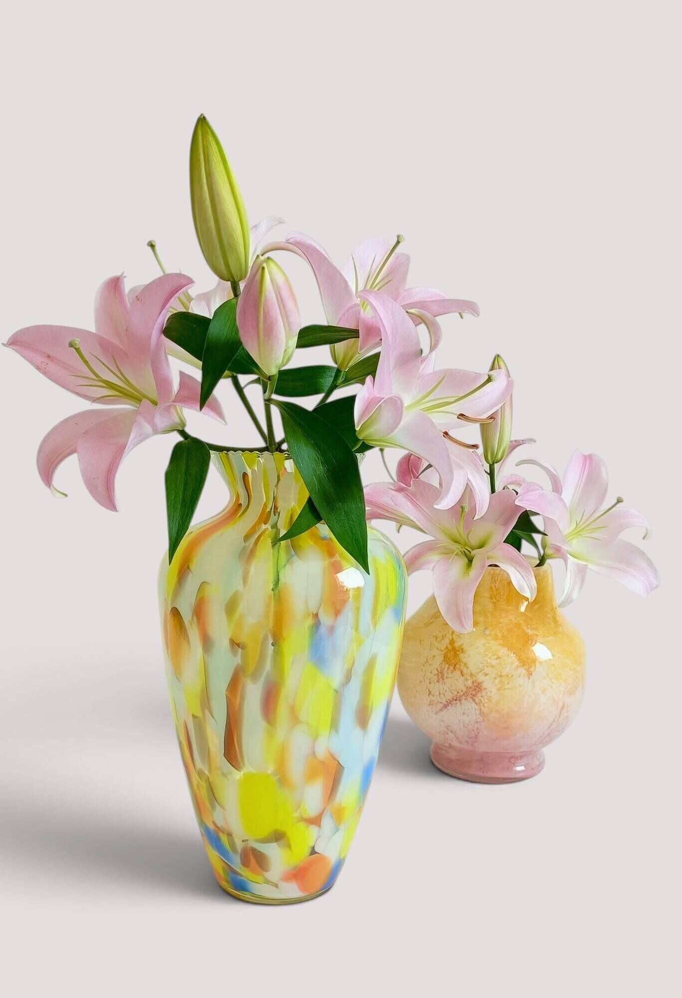 Vintage Murano glass vase, Italy, circa 1960, coloured artistic glass.