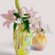 Vintage Murano glass vase, Italy, circa 1960, coloured artistic glass.