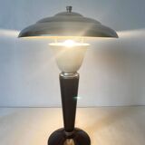 Art Deco mushroom lamp in bakelite and chrome
