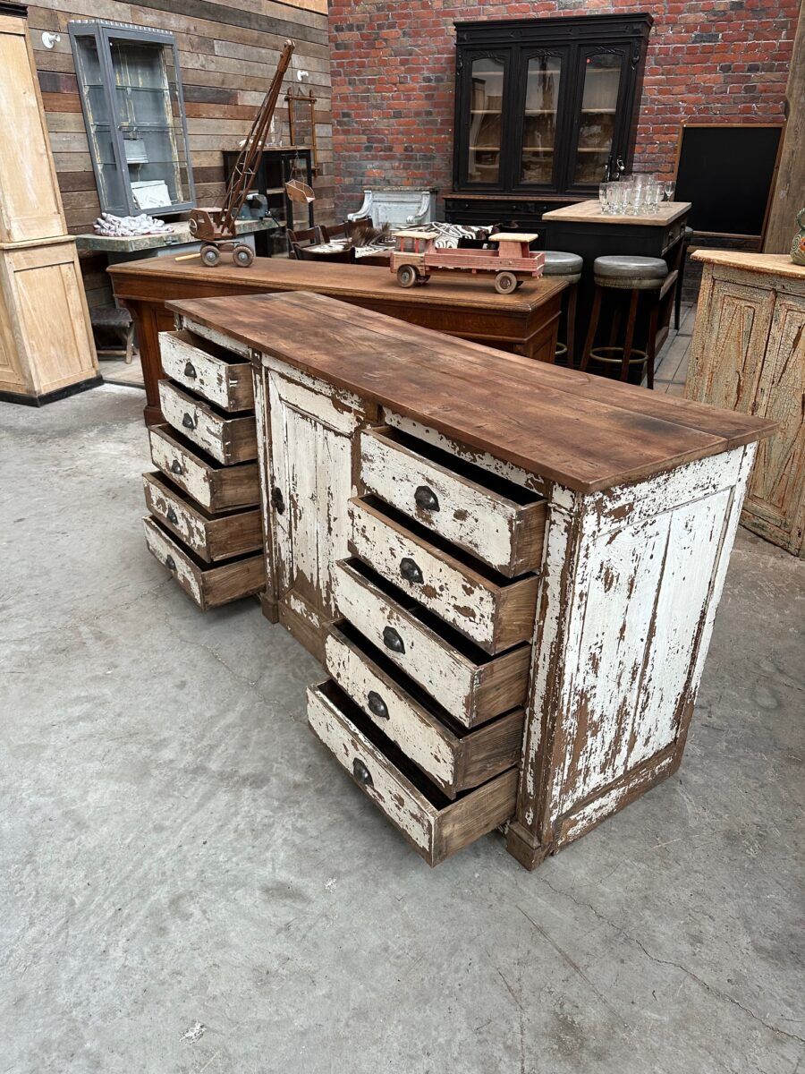 Fine oak furniture from the late 19th century.