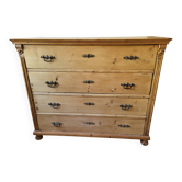 Large English country chest of drawers