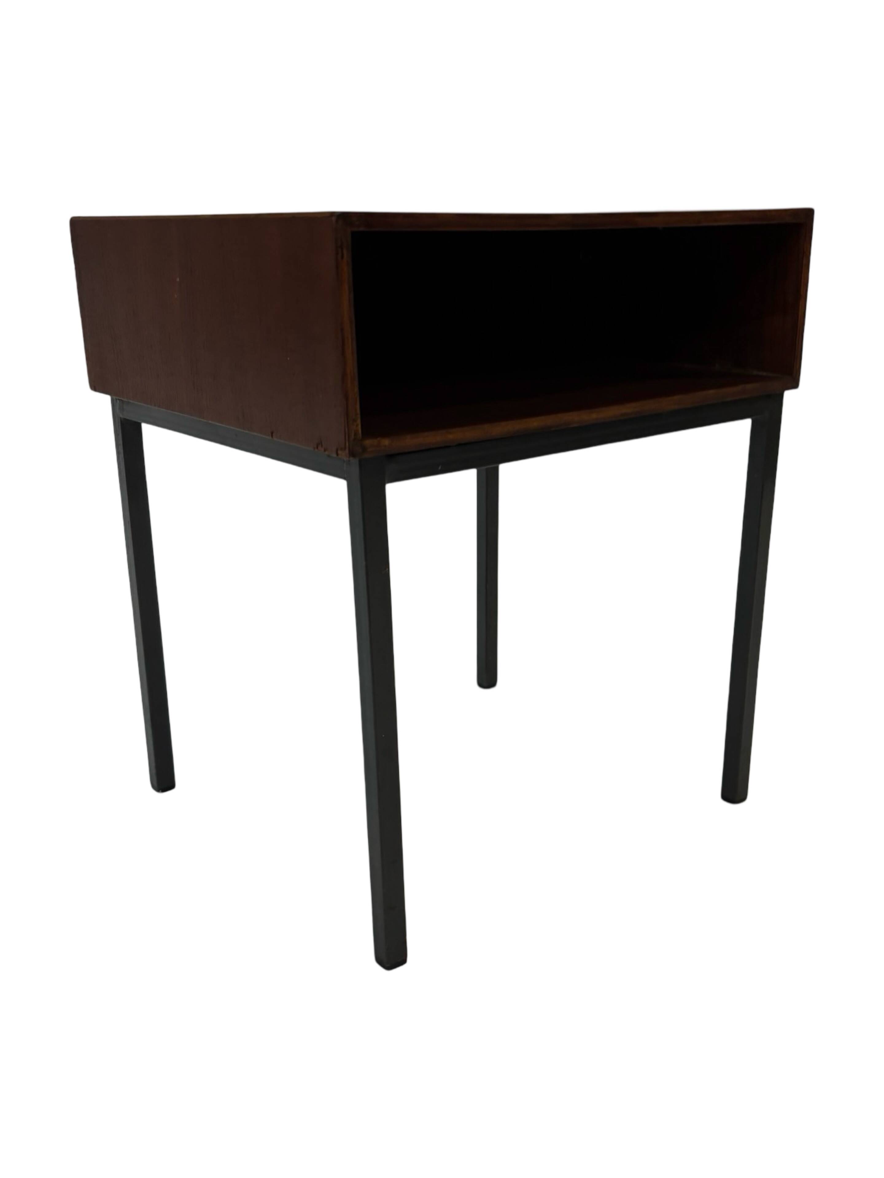 Vintage Pastoe bedside table side table 1960s teak veneer