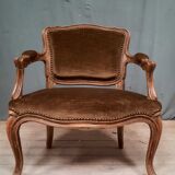 Louis XV style convertible armchair