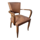 Bridge armchair in skai from the 60s