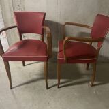 Pair of bridge armchairs from the 1950s