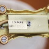 Pair of Bouillotte lamps Lucien Gau Paris, bronze lamp, bedside lamp