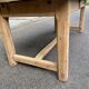 Large extendable farmhouse dining table stripped in solid oak 200-300cm