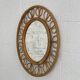 1950s round mirror in bamboo and rattan Franco Albini