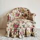 Fauteuil crapaud ancien fleuri