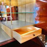 Buffet italien moderne du milieu du siècle avec meuble bar des années 1950