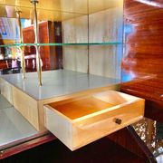 Mid-Century Modern Italian Sideboard with Bar Cabinet 1950s