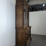Renaissance style hunting cabinet in walnut