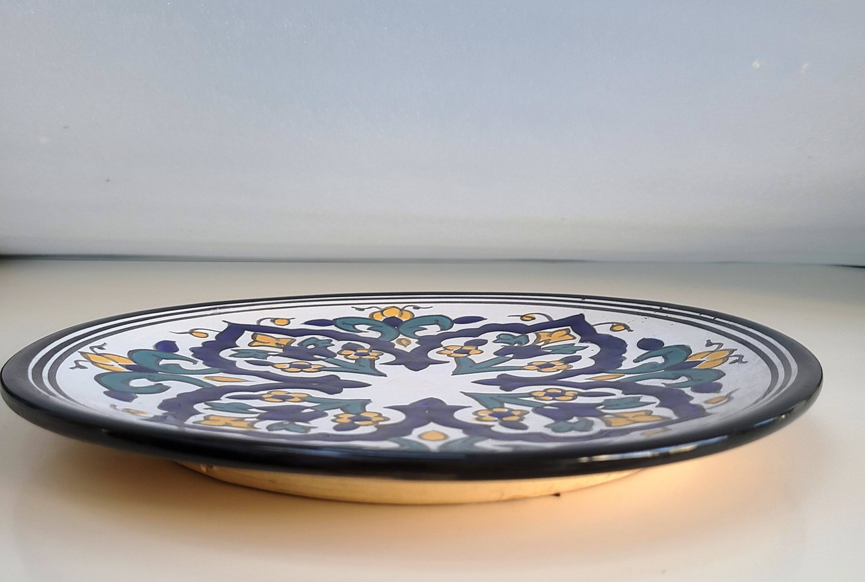 Round dish, handmade ceramic dish