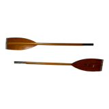 Pair of old wooden paddles