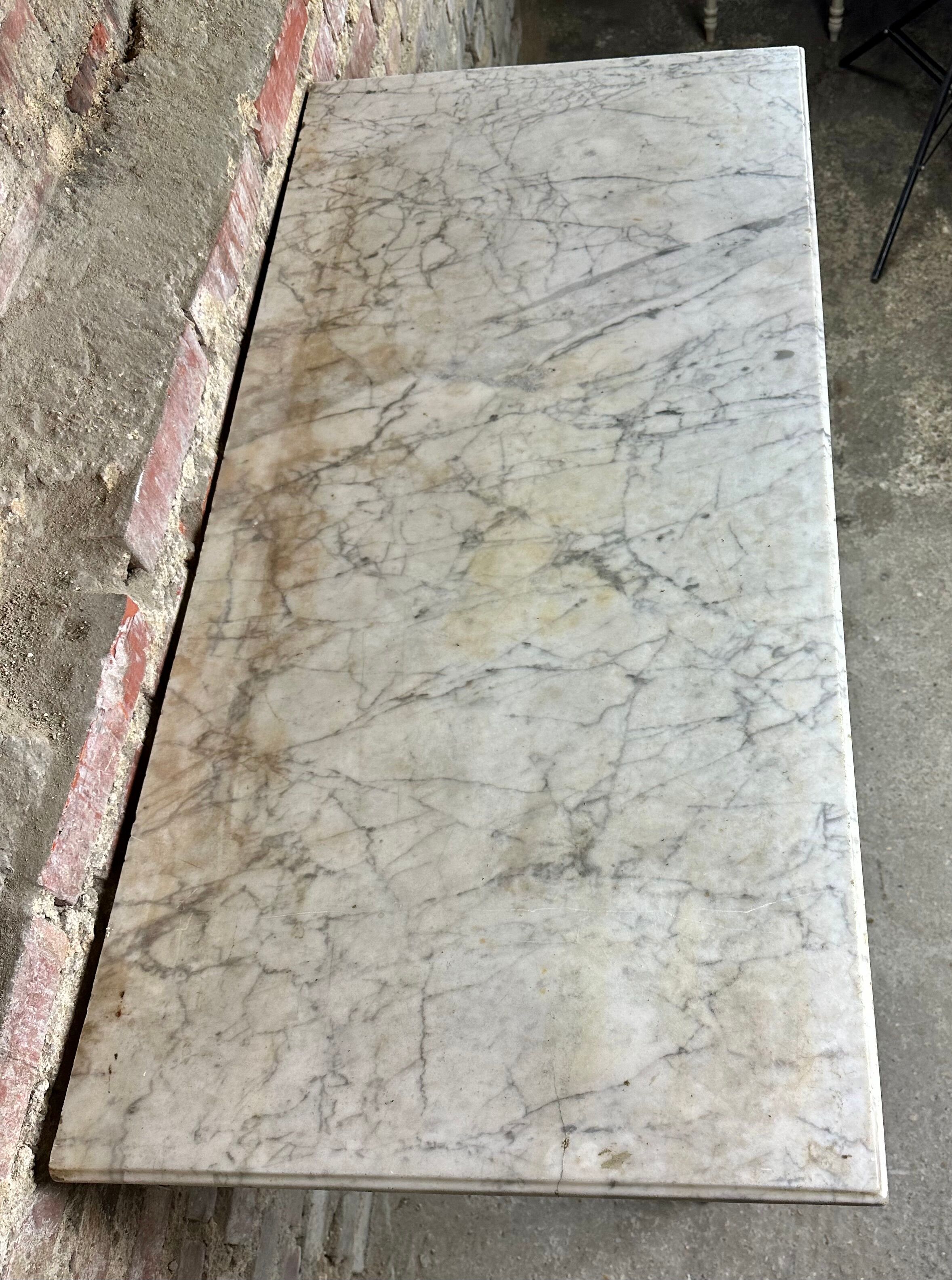 Louis XVI style console in carved wood eighteenth