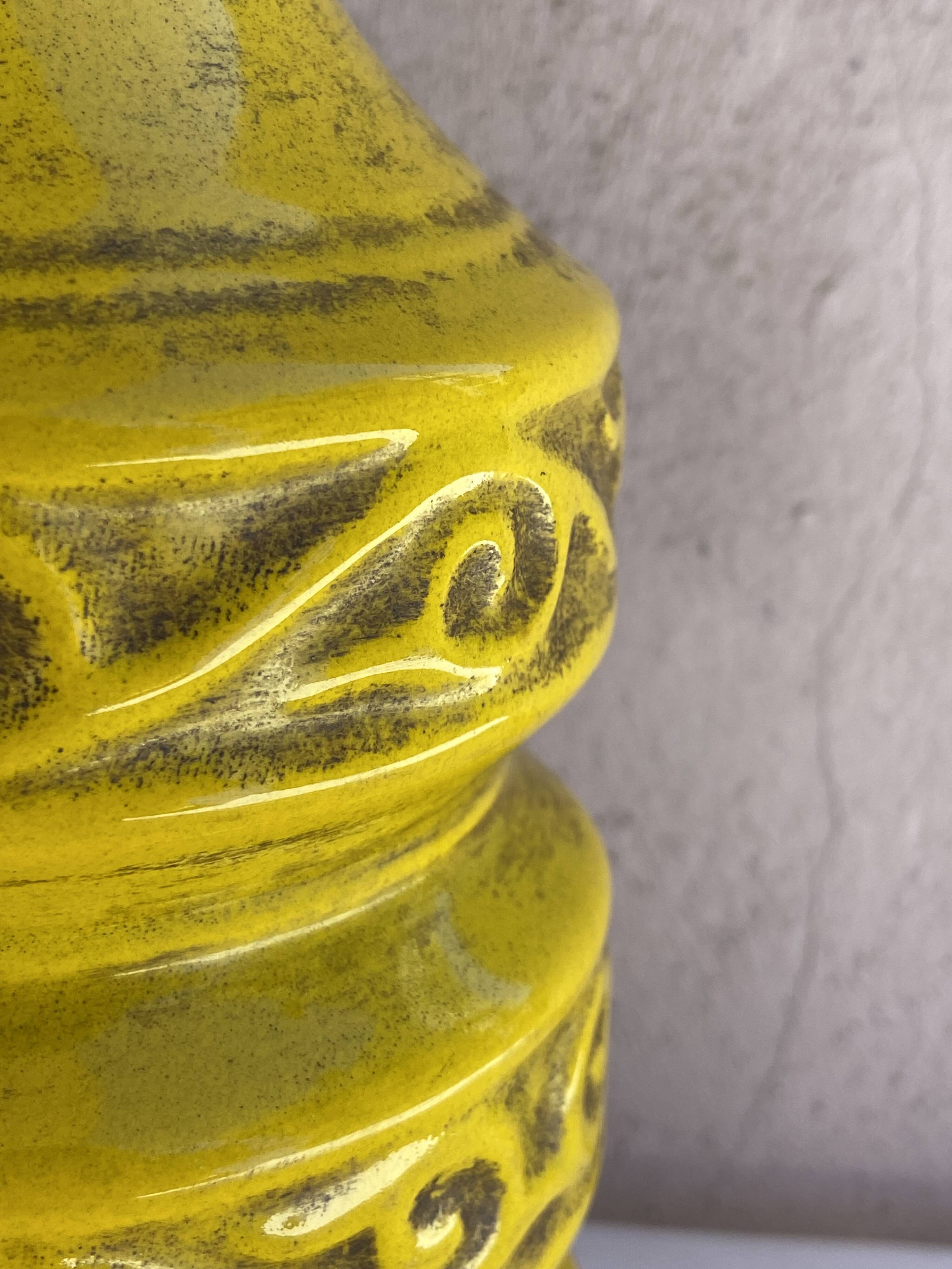 Vase Bitossi en céramique, Italie années 60
