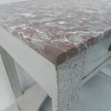 Art Deco table with 2 drawers and mirror, side table