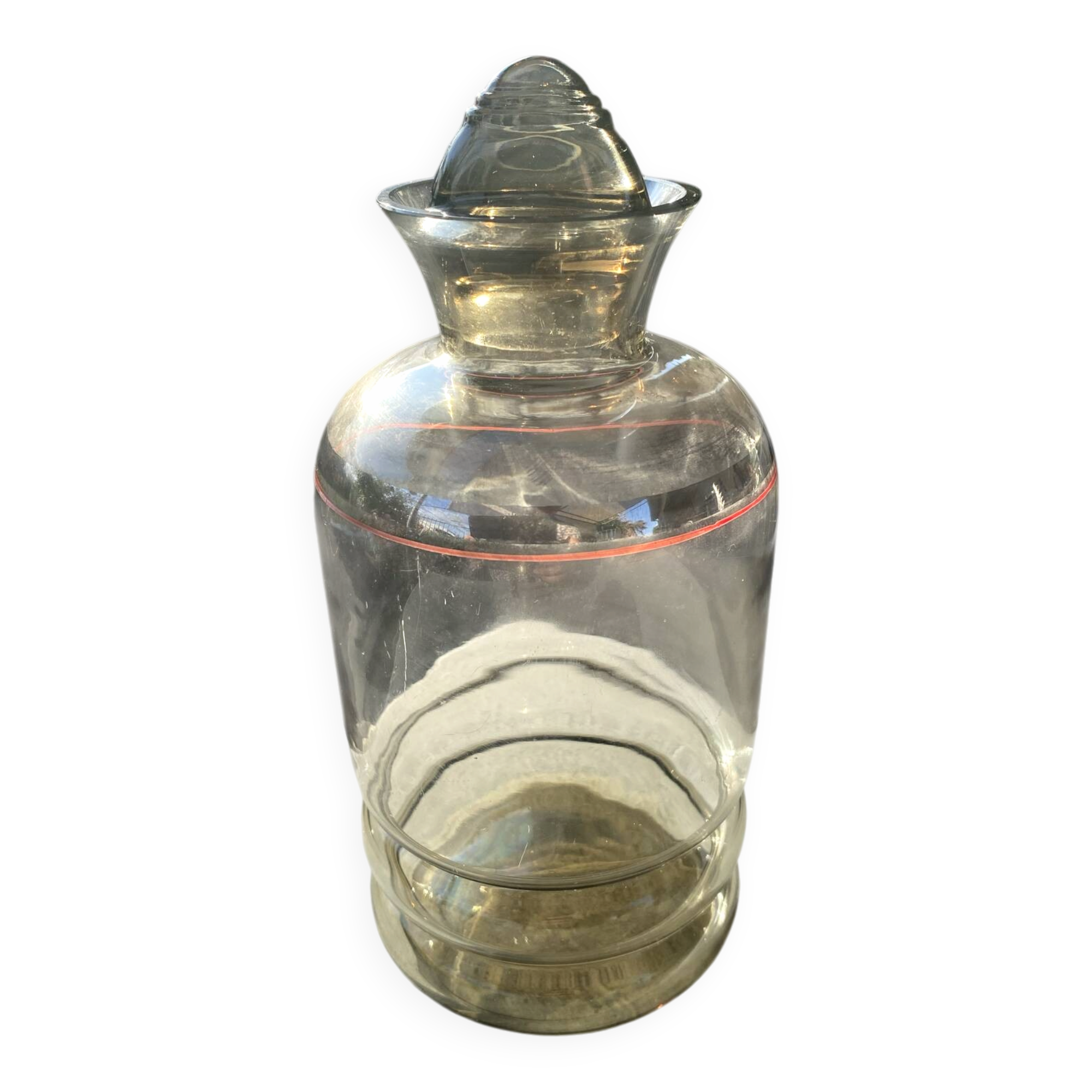 🥃 Vintage Smoked Glass Bottle / Carafe – 70s Chic Spirit