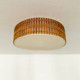 Wicker ceiling lamp