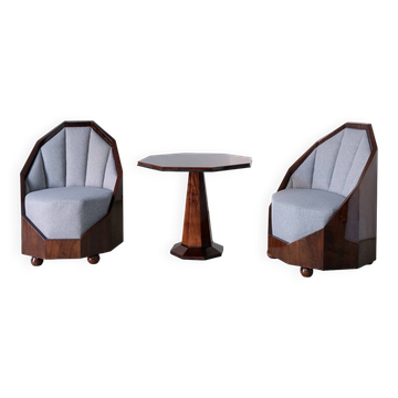 Leon-Emile Bouchet Art Deco lounge set | 1930s