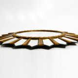 Large gilded Italian XXL Regency Sunburst Wall Mirror | diameter 93 cm