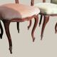 Salon Rocaille / Rococo - 2 fauteuils & 2 chaises - Noyer XIXe
