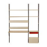 Pilastro Wall System by Tjerk Reijenga with Desk and Magazine Holder, 1960s