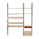 Pilastro Wall System by Tjerk Reijenga with Desk and Magazine Holder, 1960s