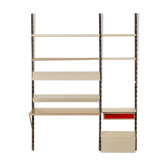 Système mural Pilastro par Tjerk Reijenga avec bureau et porte-revues, 1960s
