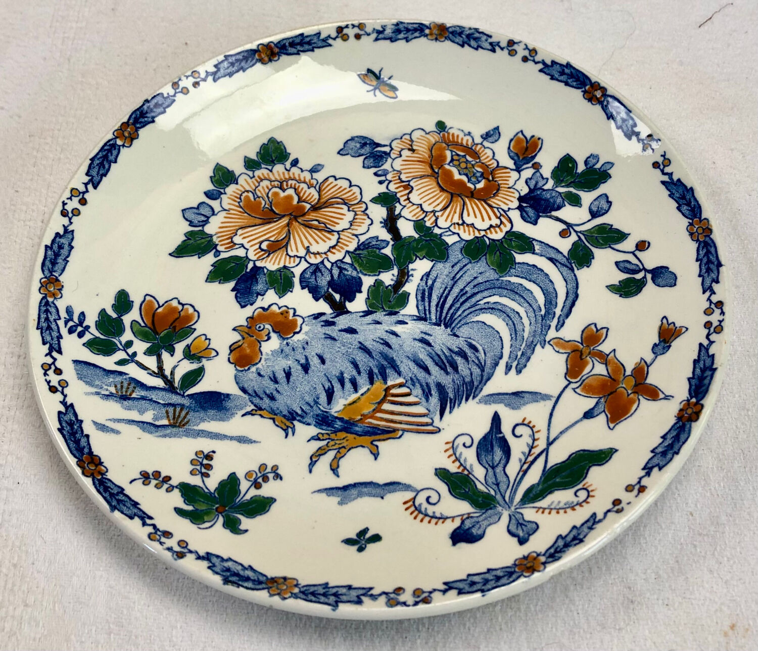 Lot de 6 assiettes à dessert Gien 1938 1960