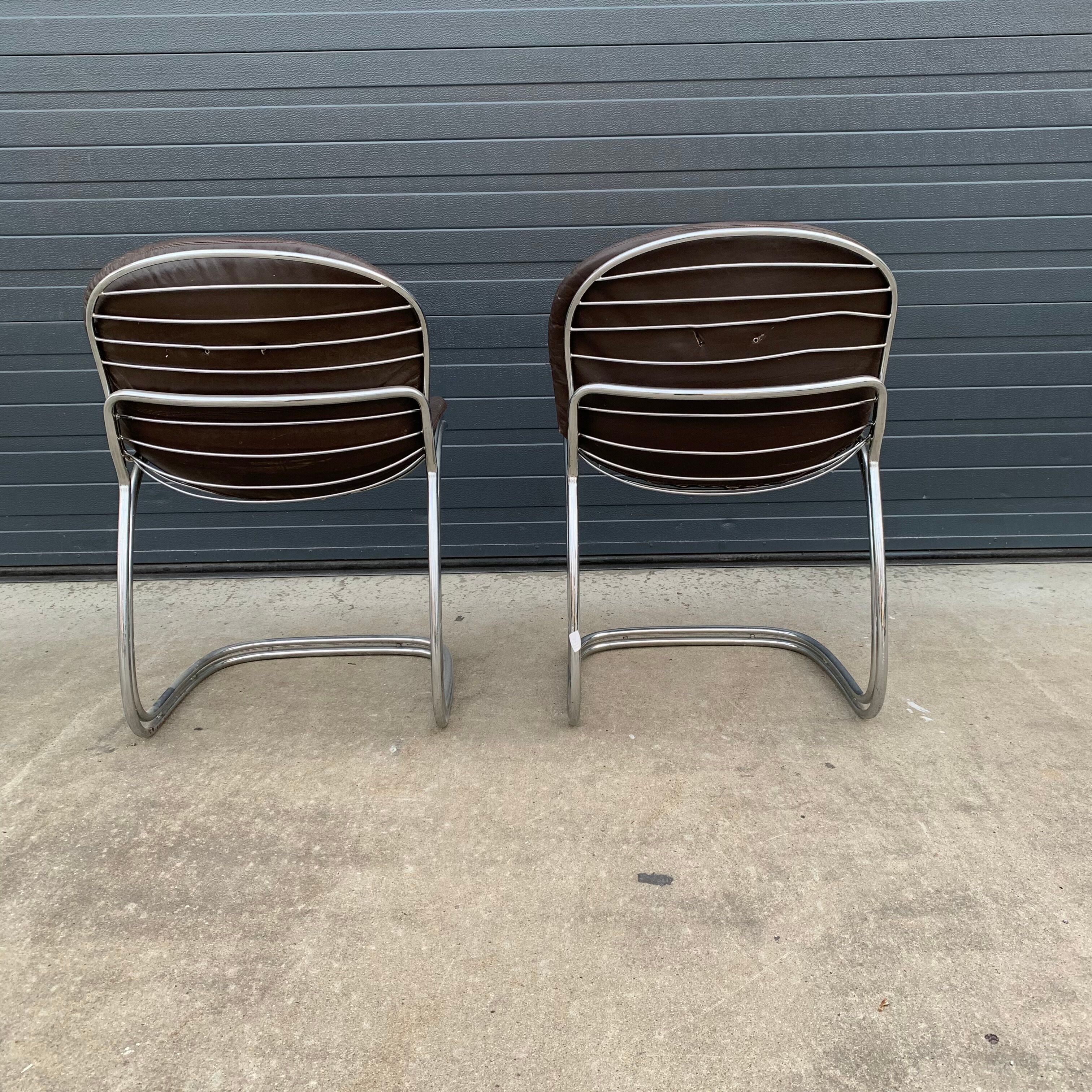 Pair of chairs Gastone Rinaldi 1970