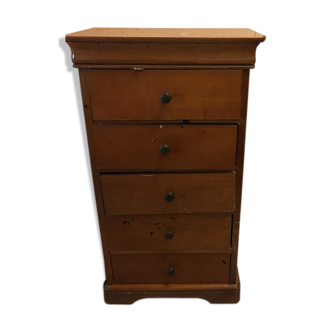 Chiffonnier 5 solid wooden drawers