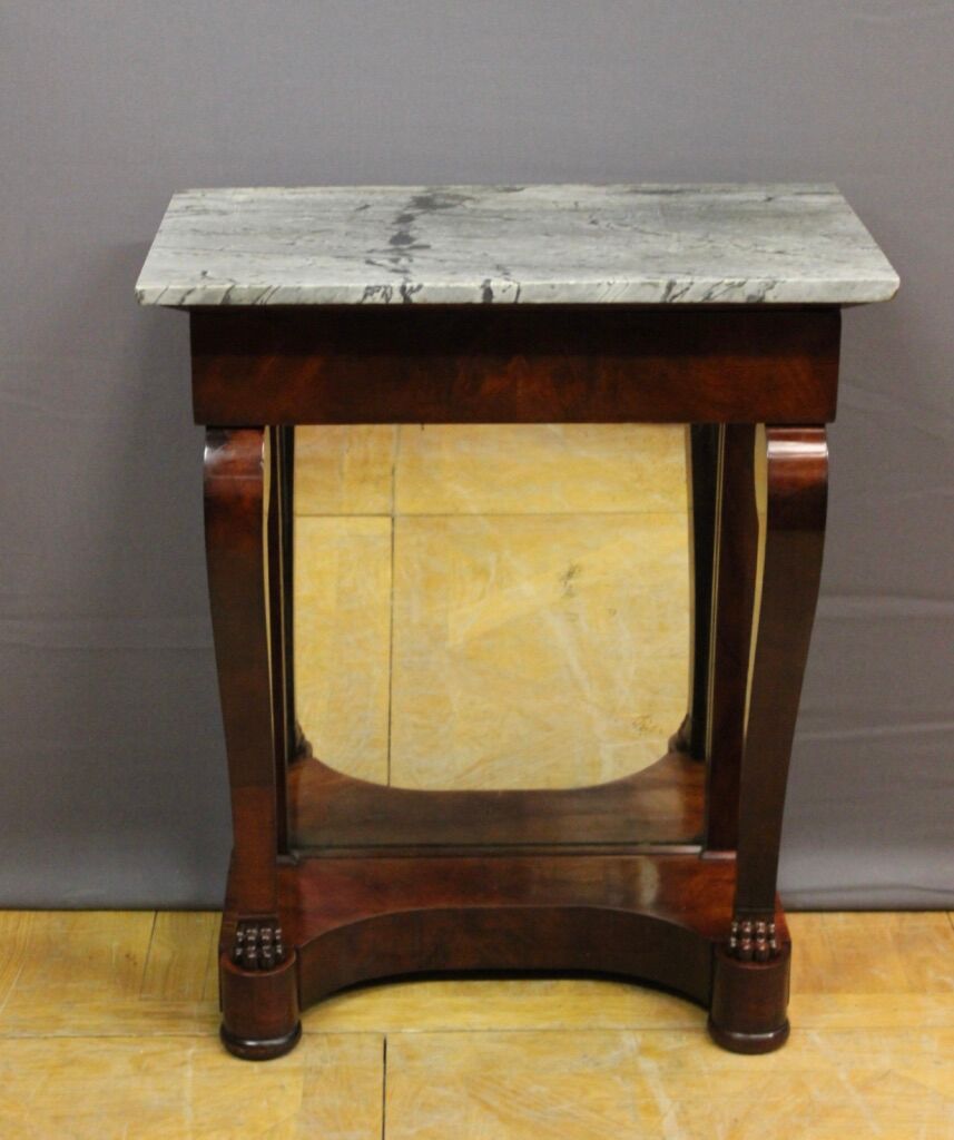 Period console Mahogany restoration XIX