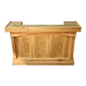 Oak and walnut bar