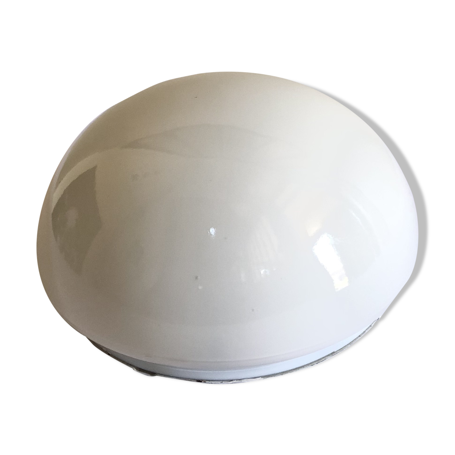 Vintage white opaline wall lamp