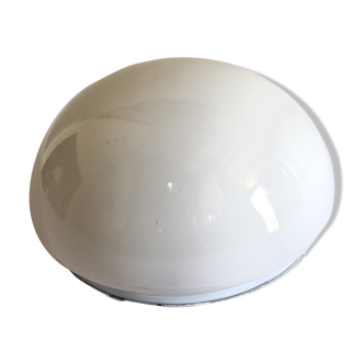 Vintage white opaline wall lamp