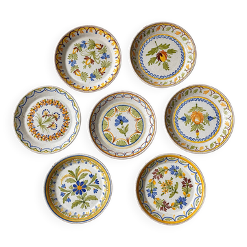 Antique plates in Nevers faience
