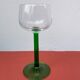 7 green Alsace wine glasses