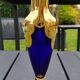 Trefuochi Murano vase in blown glass, floral pattern in relief