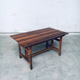 Patinated Wood Garden Table, 1970s