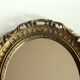 Wooden wall mirror - florentine style - vintage from the 70s
