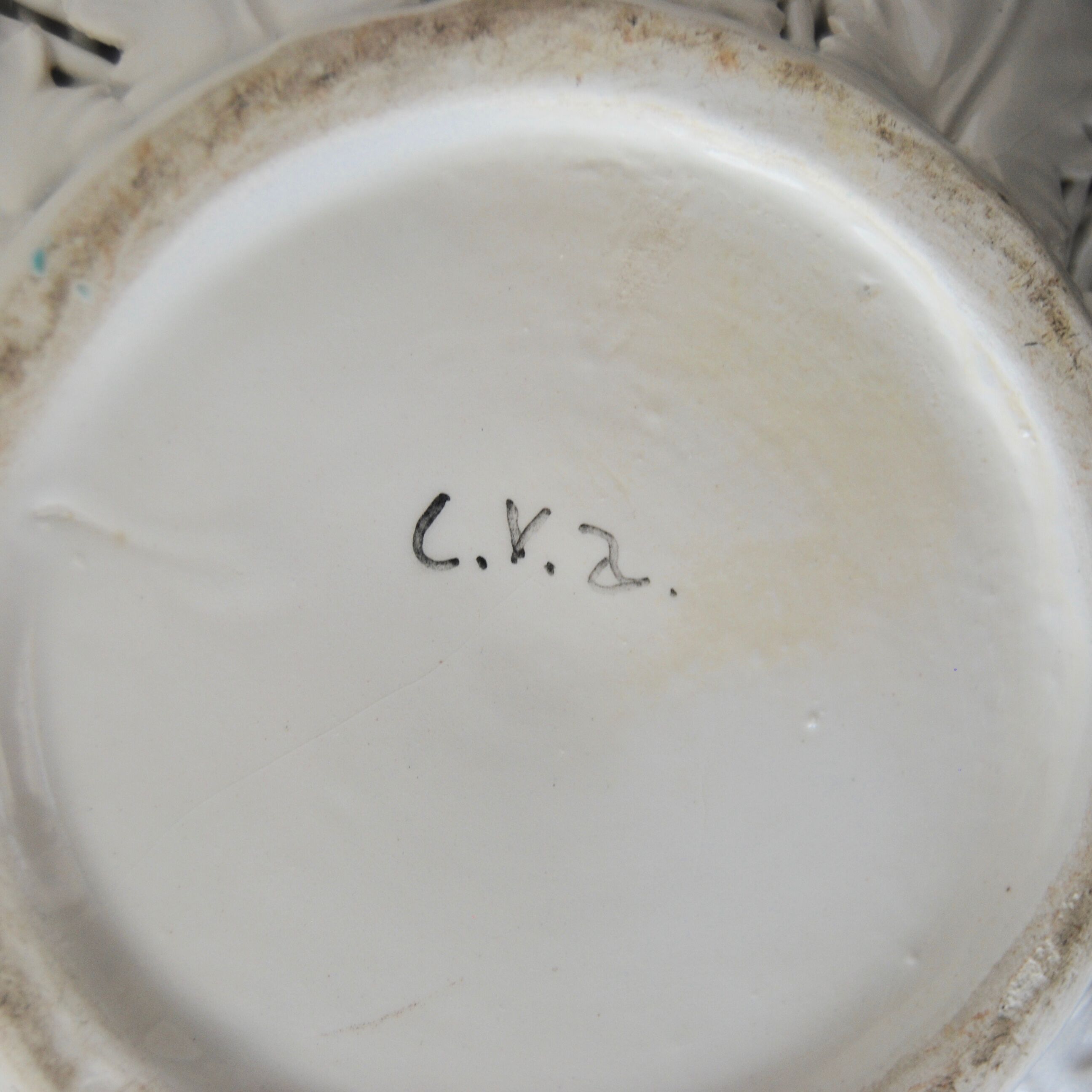 White earthenware jug