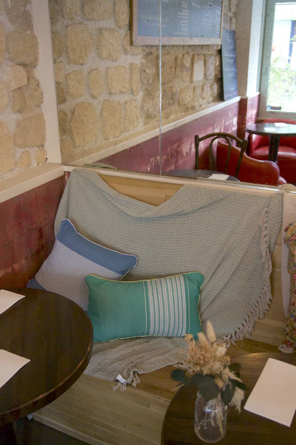 Green cushion Boni 30x50