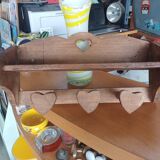 Wooden shelf and coat rack